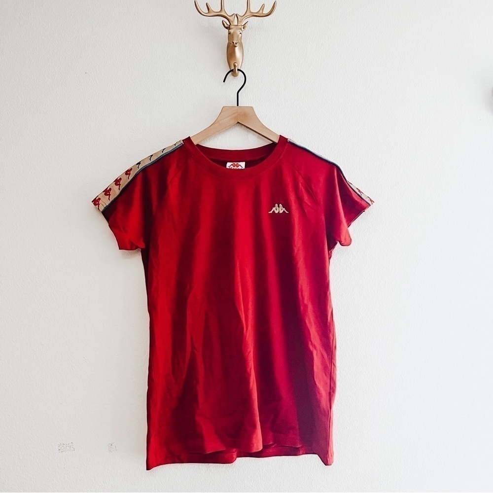 KAPPA Women's Red Short Sleeve Top Size Large NWT